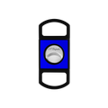 
Cigar cutter Guillotine - Neon Colors Edition Matte Black & Neon Blue