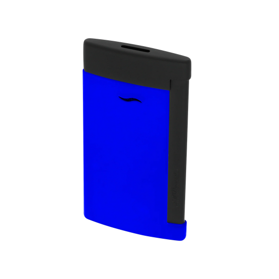 
S.T. Dupont Lighter Slim 7 - Matte Black & Neon Blue