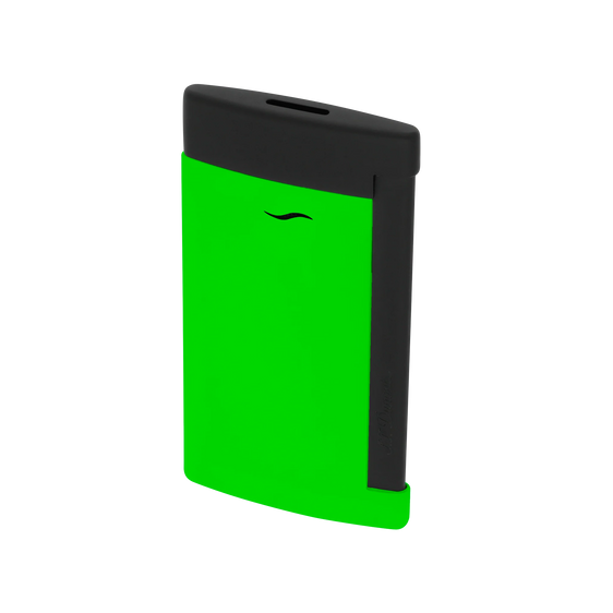 
S.T. Dupont Lighter Slim 7 - Matte Black & Neon Green