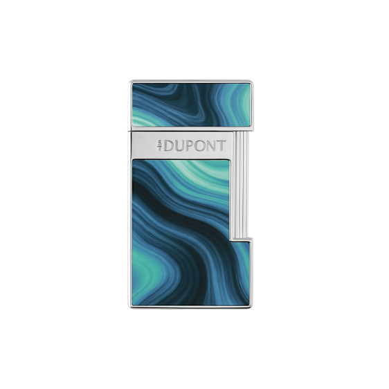 
S.T. Dupont Slimmy Géode Lacquered Lighter — Blue