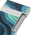 
S.T. Dupont Slimmy Géode Lacquered Lighter — Blue