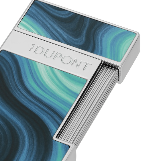
S.T. Dupont Slimmy Géode Lacquered Lighter — Blue
