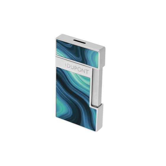 
S.T. Dupont Slimmy Géode Lacquered Lighter — Blue