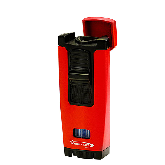 
Vector Apex Triple Flame Torch Lighter Red Matte