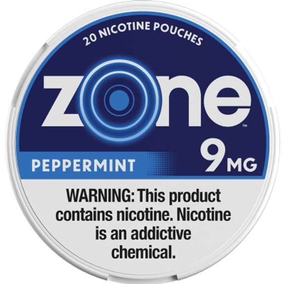 
Zone Nicotine Pouches Peppermint - 5 Pack - 9mg