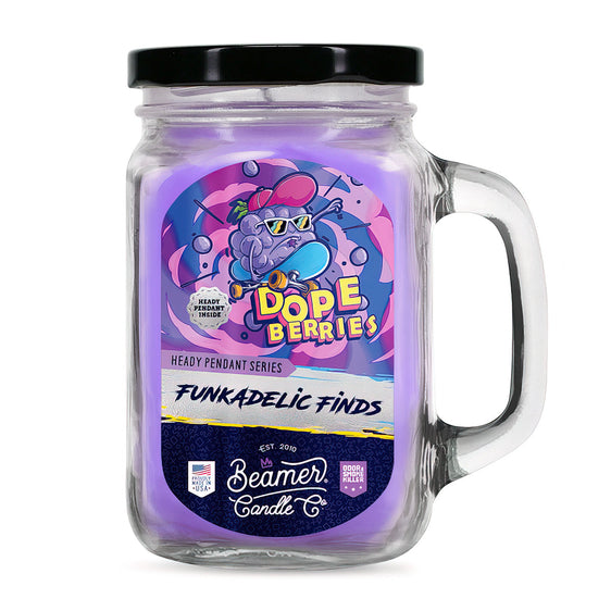 
Beamer Candle Co Funkadelic Finds Collection - USA Made Candle - Dope Berries