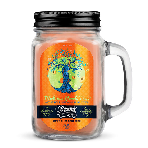 
Beamer Candle Co Smoke Killer Collection - USA Made Candle - 12 oz Michigan Peach Tree