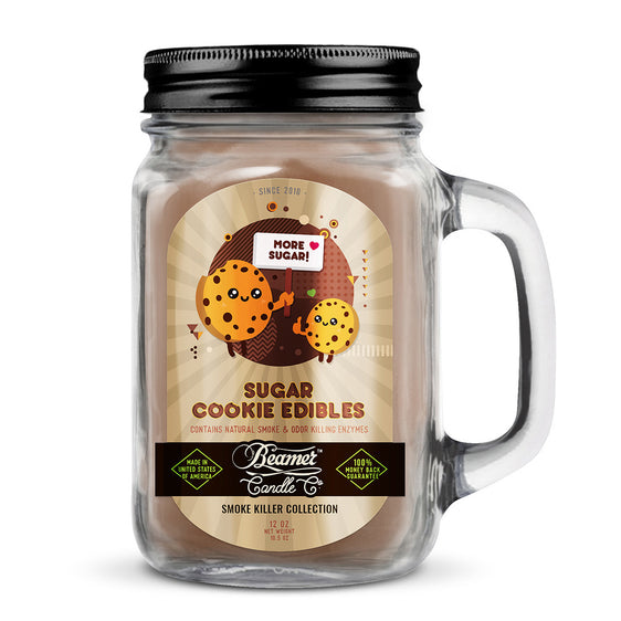 
Beamer Candle Co Smoke Killer Collection - USA Made Candle - 12 oz Sugar Cookie Edibles