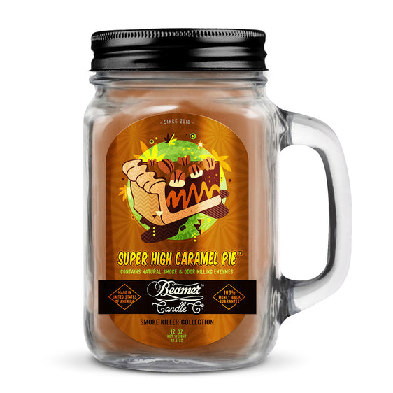
Beamer Candle Co Smoke Killer Collection - USA Made Candle - 12 oz Super High Caramel Pie
