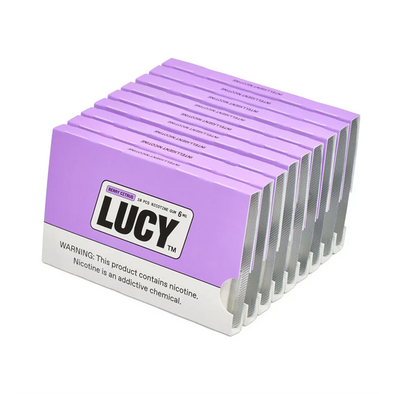 
Lucy Nicotine Gum Berry Citrus - 10 Pack