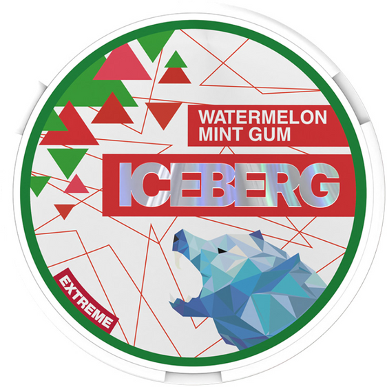 
Iceberg Nicotine Pouches - Watermelon Mint Gum 35MG