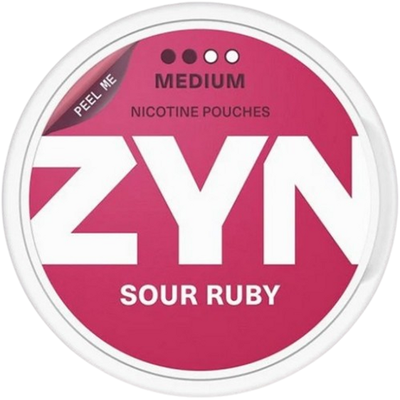 
Zyn Nicotine Pouches Sour Ruby - 5 Pack - 11mg