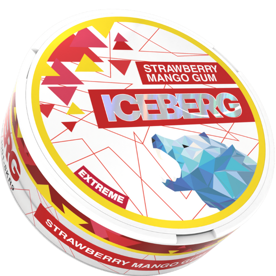 
Iceberg Nicotine Pouches - Strawberry Mango Gum 35MG