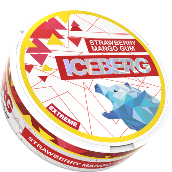 Iceberg Nicotine Pouches - Strawberry Mango Gum 35MG