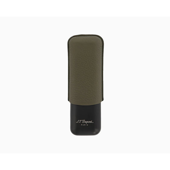
S.T. Dupont Double Cigar Case - Khak & Matte Black
