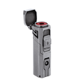 
Vector Caliper Single Flame Torch Lighter with Cigar Punch - Nickle Satin