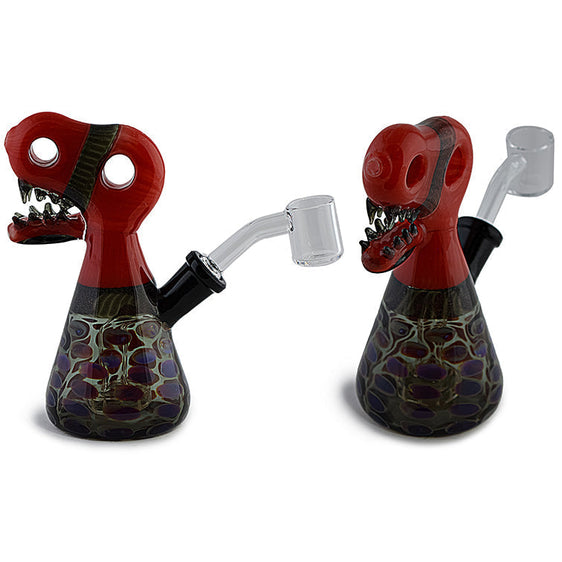 
Dino Head Dichro Glass Rig