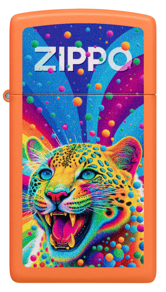 Zippo Lighter - Slim Pop Art Cheetah