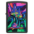 
Zippo Lighter - Black Light Vibrant Mushroom