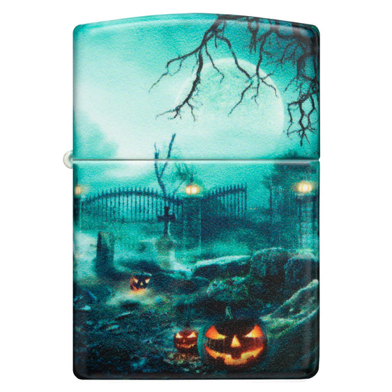
Zippo Lighter - Graveyard All Over Design