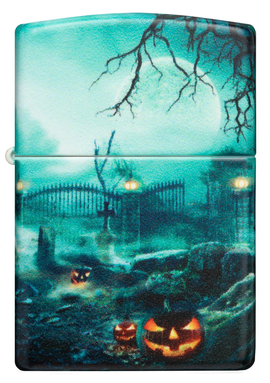 Zippo Lighter - Graveyard All Over Design