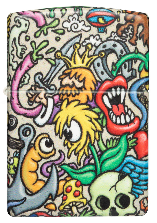 Zippo Lighter - Crazy Collage