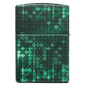 
Zippo Lighter - Green Pattern Design