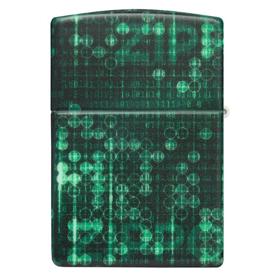 
Zippo Lighter - Green Pattern Design