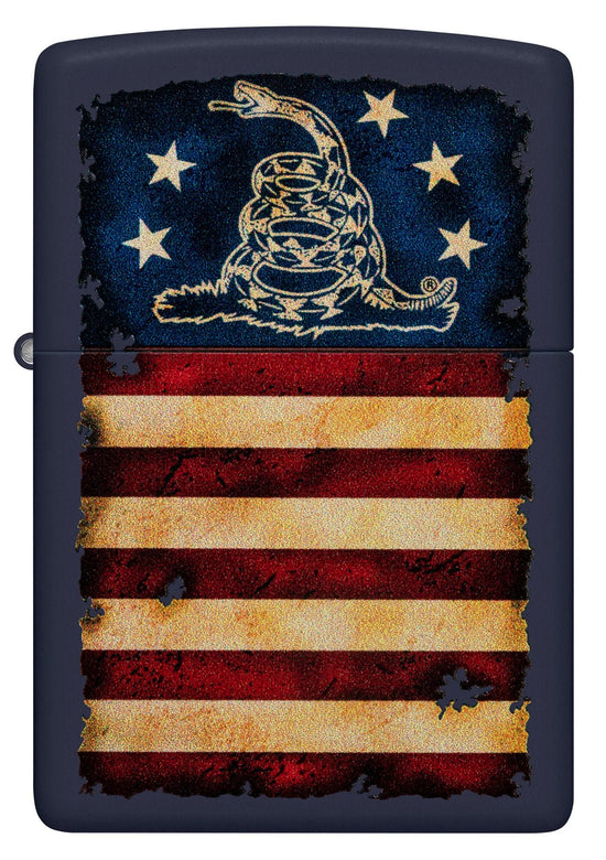 Zippo Lighter - Don't Tread On Me Gadsden US Flag