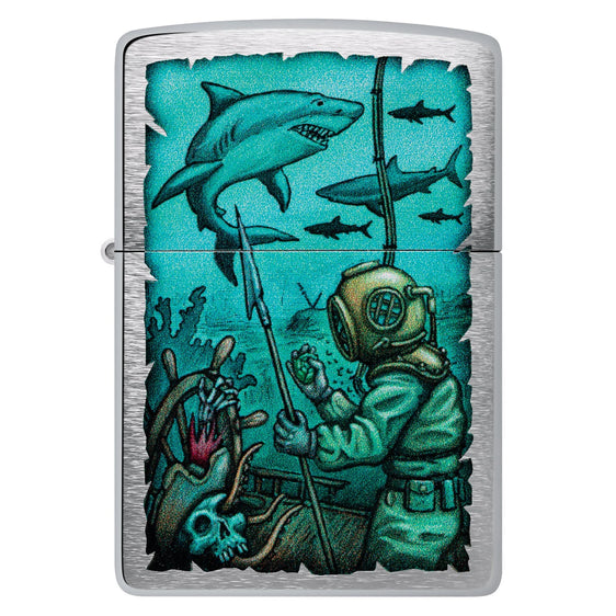 
Zippo Lighter - Shark Nautical