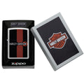 
Zippo Lighter - Harley Davidson Race Stripes w/ Logo