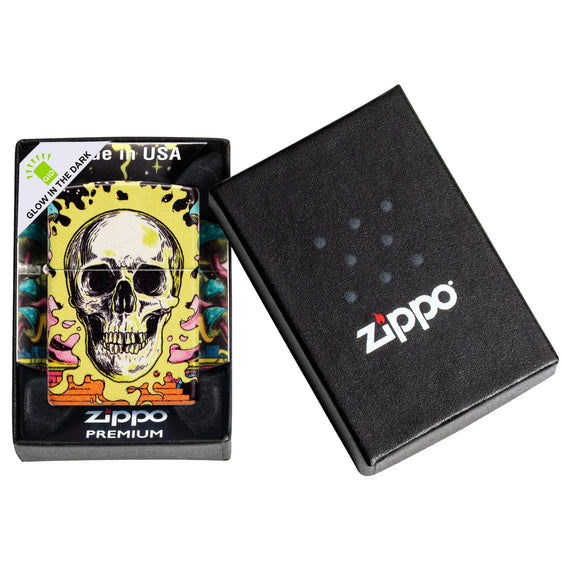 
Zippo Lighter - Trippy Skull