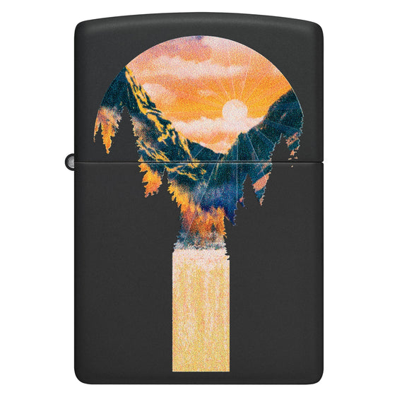 
Zippo Lighter - Mountain Waterfall