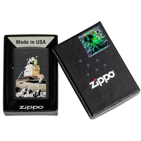 
Zippo Lighter - Norman Rockwell Man on Moon