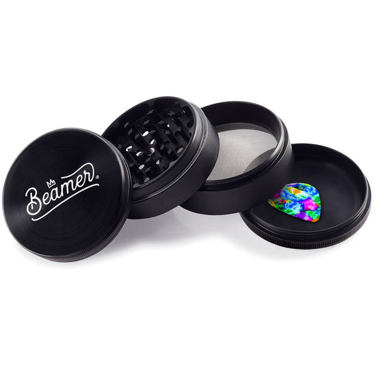 Beamer Aircraft Grade Aluminum 63MM Grinder - Crown Logo