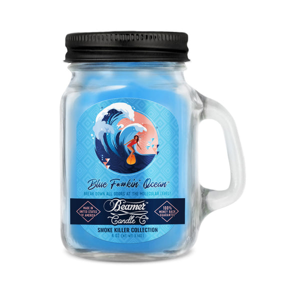 
Beamer Candle Co Smoke Killer Collection - USA Made Candle 4 oz Blue F*#ckin' Ocean