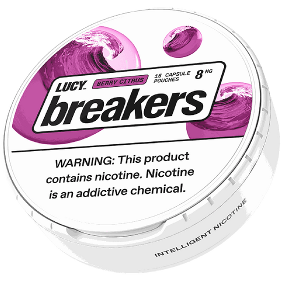 
Lucy Breakers Nicotine Pouches Berry Citrus - 5 Pack - 8mg
