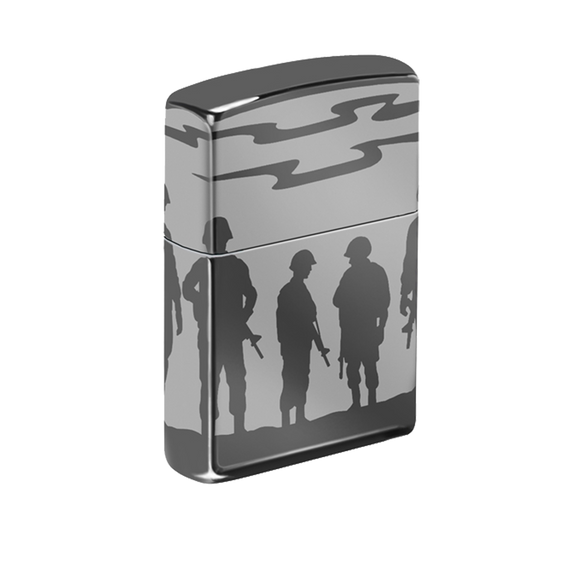 Zippo Lighter - US Soldiers Silhouette
