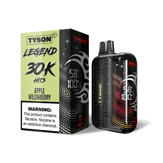 
Tyson 2.0 Legend 30,000 Puffs Disposable Vape - Apple Melonberry