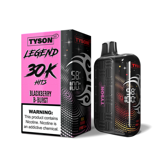 
Tyson 2.0 Legend 30,000 Puffs Disposable Vape - Blackberry B-Burst