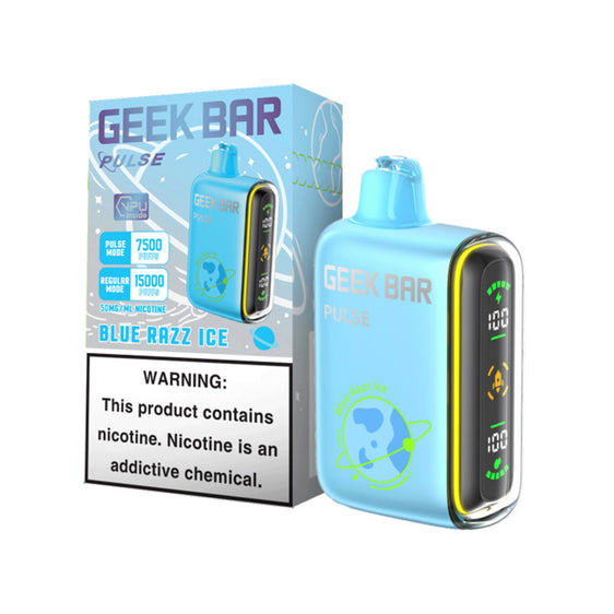 
Geek Bar Pulse Disposable Vape Blue Razz Ice