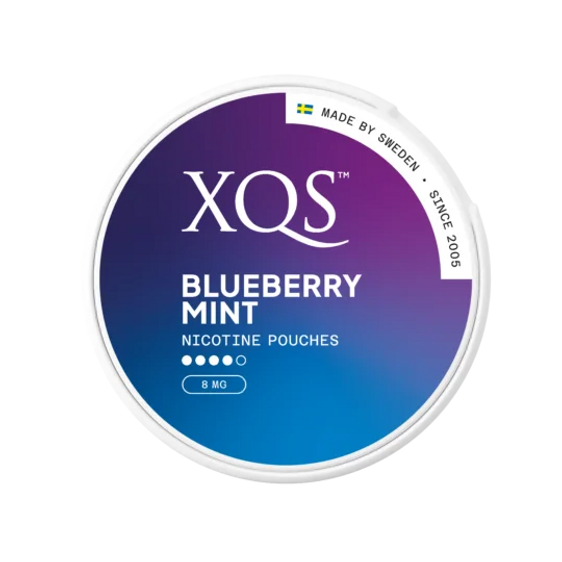 
XQS Nicotine Pouches Blueberry Mint - 8MG
