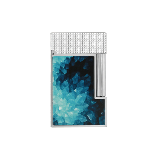 
S.T. Dupont Ligne 2 Géode Lacquered Lighter — Blue