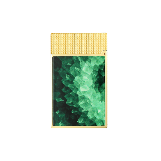
S.T. Dupont Ligne 2 Géode Lacquered Lighter — Green