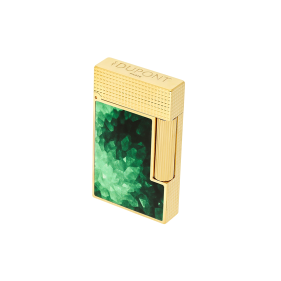 
S.T. Dupont Ligne 2 Géode Lacquered Lighter — Green