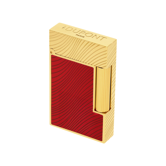 S.T. Dupont Ligne 2 Horse Mane Guilloche Lighter โ Red