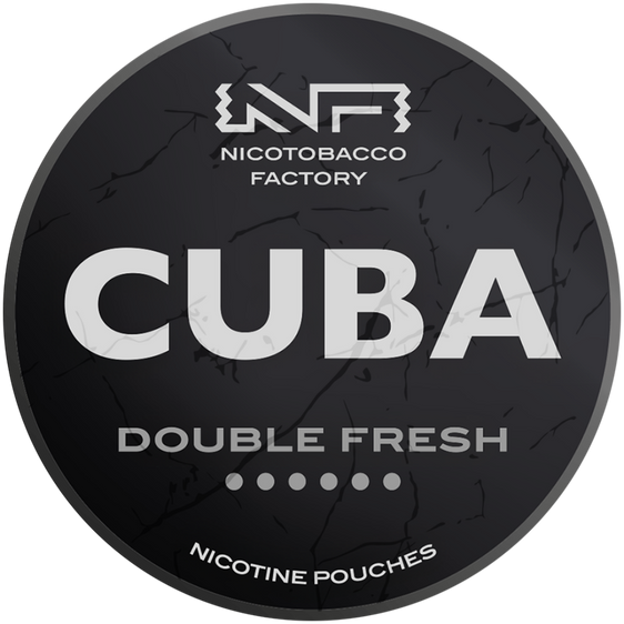 
Cuba Black Line Double Fresh Nicotine Pouches 43mg (5 Pack)