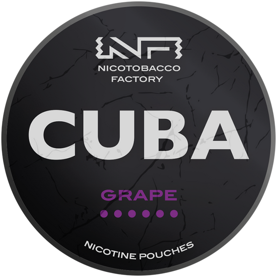 
Cuba Black Line Grape Nicotine Pouches 43mg (5 Pack)
