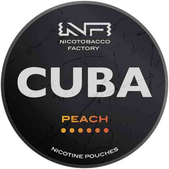 
Cuba Black Line Peach Nicotine Pouches 43mg (5 Pack)