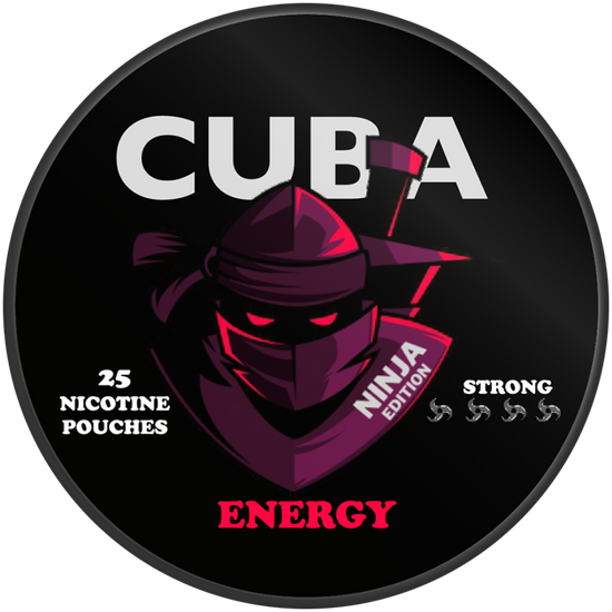 Cuba Ninja Energy Nicotine Pouches 30mg (5 Pack)